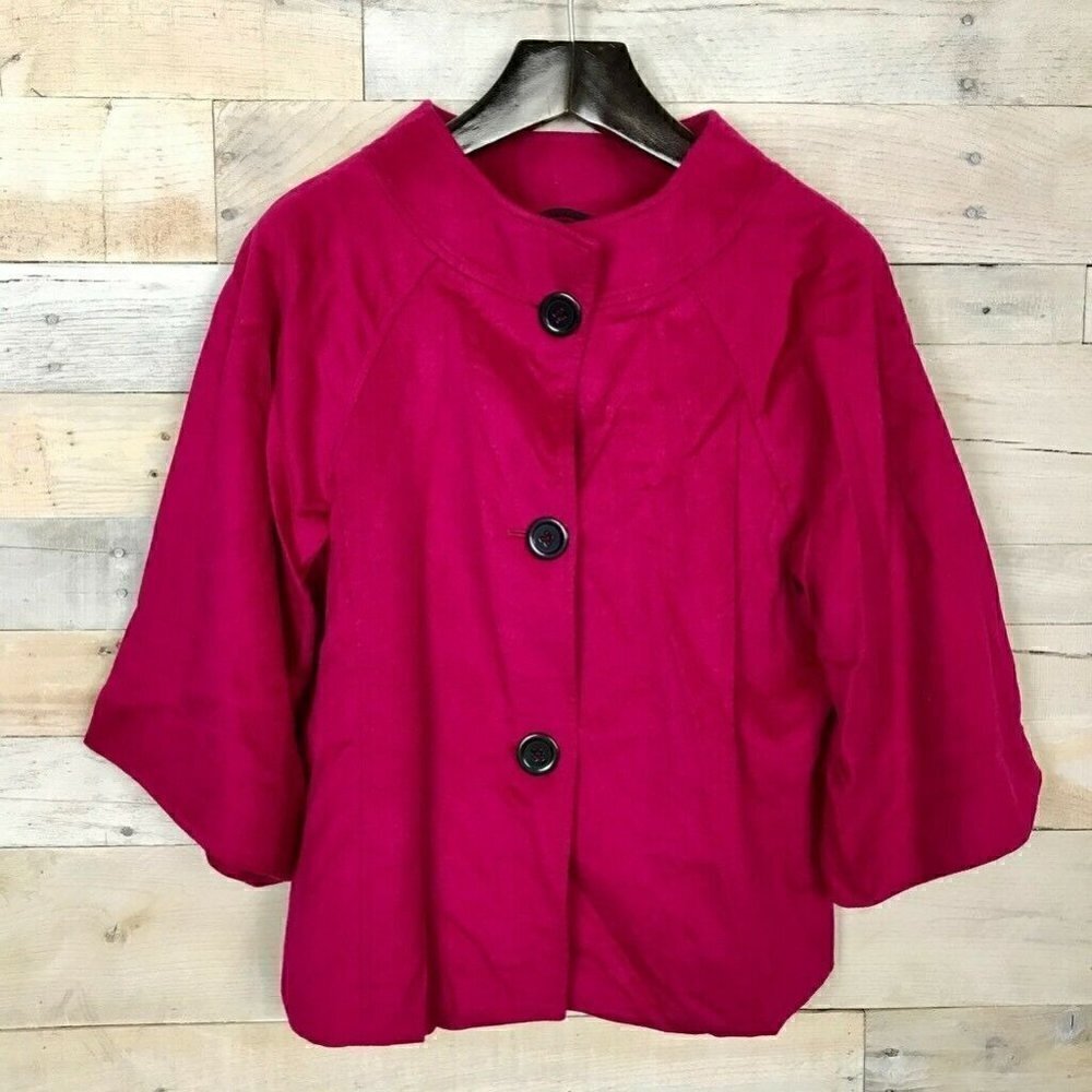 Lafayette 148 New York Pink Swing Blazer Jacket Coat Women’s Size 12